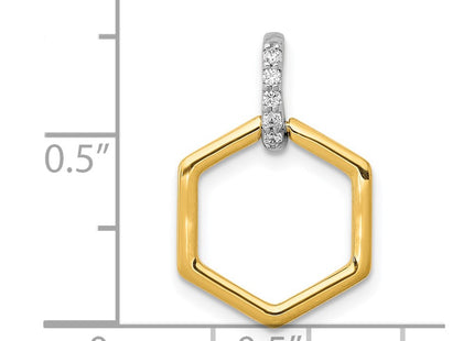 14k Two-tone Pendants Style PM3966 - Classique Jewelry Inc.