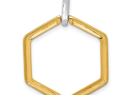 14k Two-tone Pendants Style PM3966 - Classique Jewelry Inc.