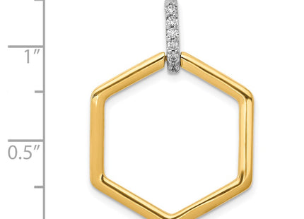 14k Two-tone Pendants Style PM3966 - Classique Jewelry Inc.