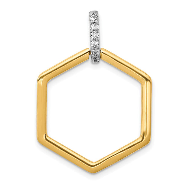 14k Two-tone Pendants Style PM3966 - Classique Jewelry Inc.