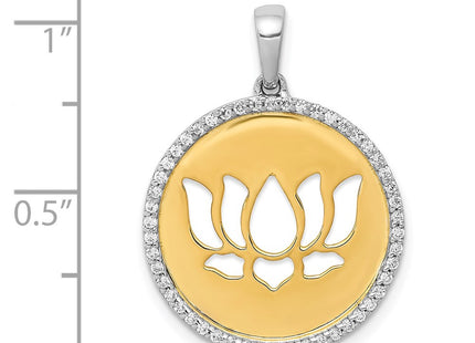 14k Two-tone Pendants Style PM3978 - Classique Jewelry Inc.