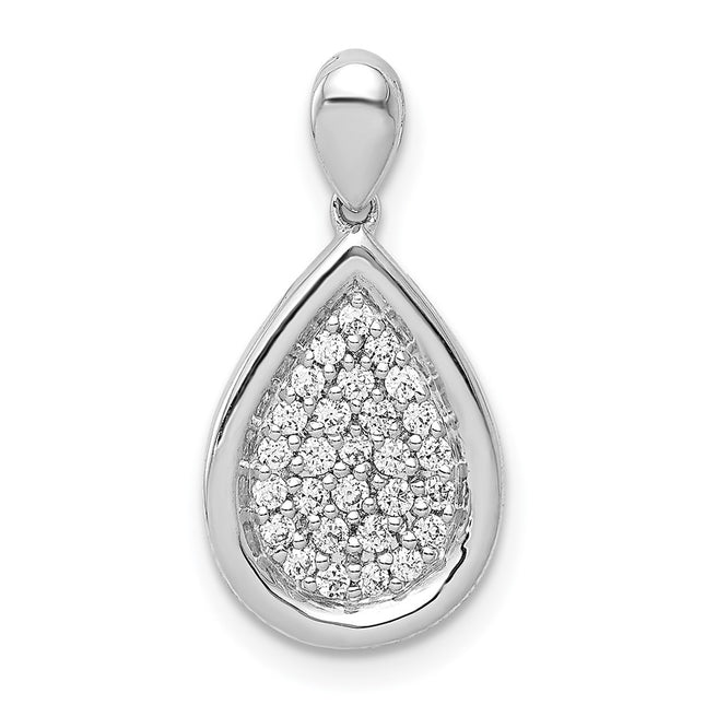 14k White Gold Pendants Style PM4009 - Classique Jewelry Inc.