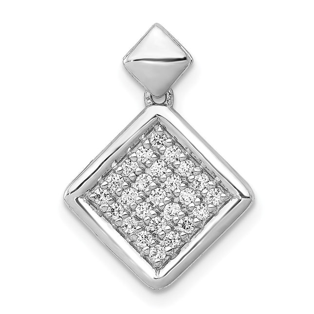 14k White Gold Pendants Style PM4012 - Classique Jewelry Inc.