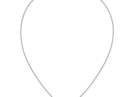 14k White Gold Diamond and Oval Ruby Halo East-West Necklace, 18 x 10mm