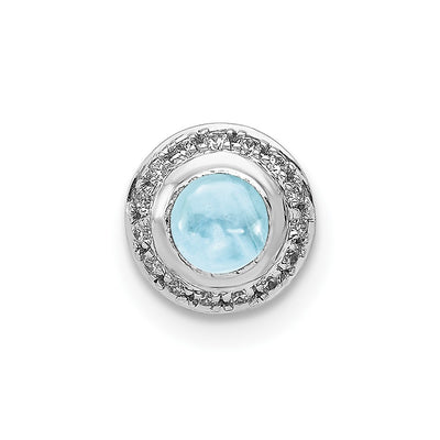 14K white gold diamond chain