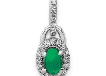 14k White Gold Pendants Style PM4034 - Classique Jewelry Inc.
