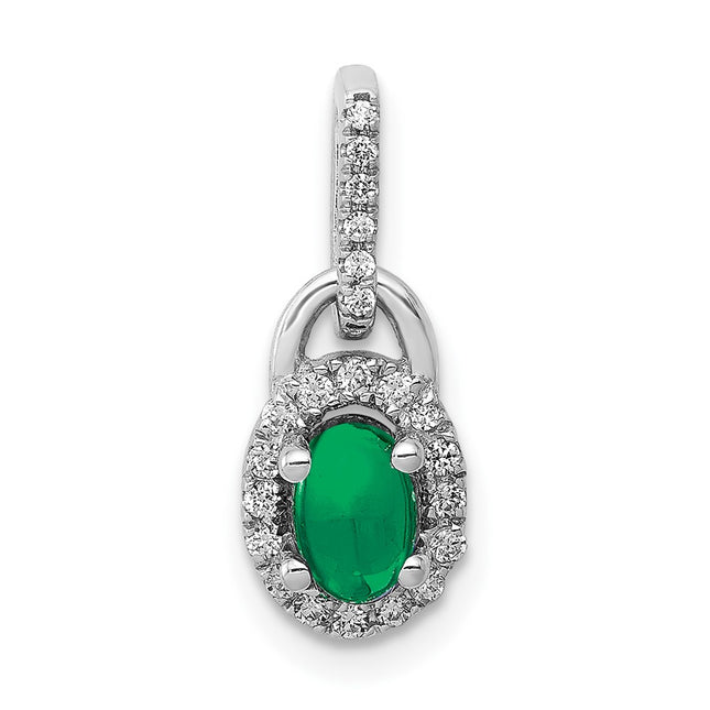 14k White Gold Pendants Style PM4034 - Classique Jewelry Inc.