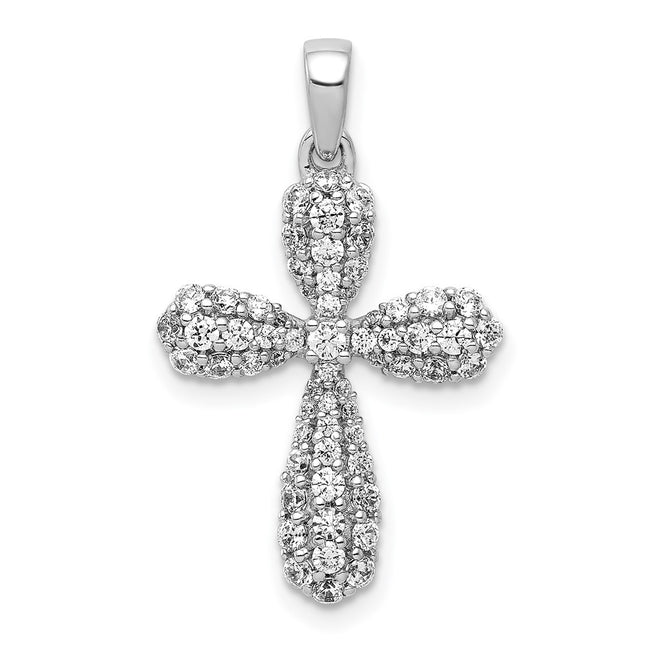 14k White Gold Pendants Style PM4056 - Classique Jewelry Inc.