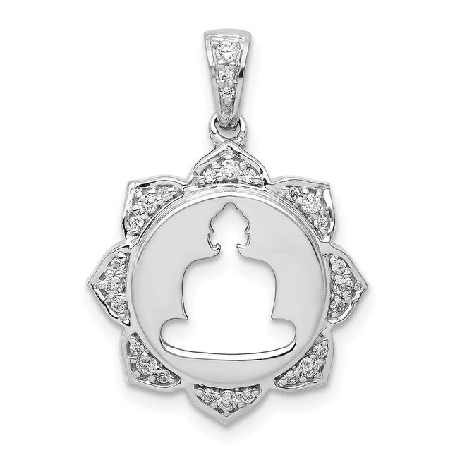 14k White Gold Pendants Style PM4084 - Classique Jewelry Inc.