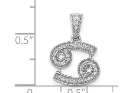14k White Gold Pendants Style PM4105 - Classique Jewelry Inc.