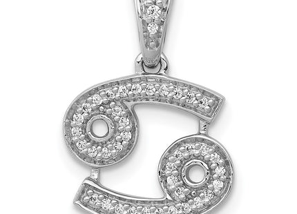 14k White Gold Pendants Style PM4105 - Classique Jewelry Inc.