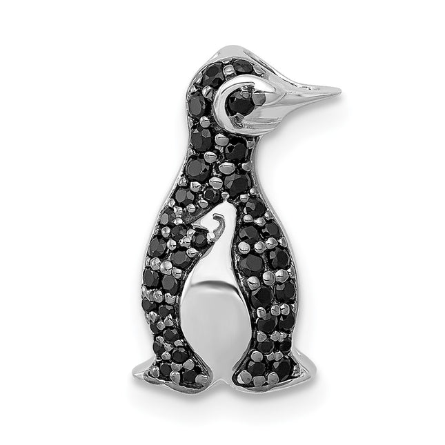 14K white gold diamond chain