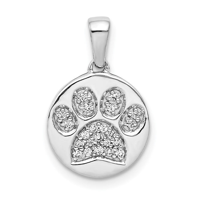 14k White Gold Pendants Style PM4125 - Classique Jewelry Inc.