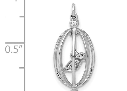 14k White Gold Pendants Style PM4131 - Classique Jewelry Inc.