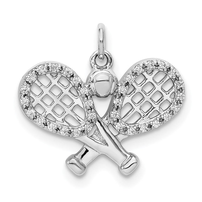 14k White Gold Pendants Style PM4134 - Classique Jewelry Inc.