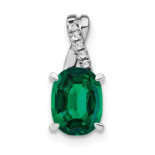 14k White Gold Pendants Style PM4235 - Classique Jewelry Inc.
