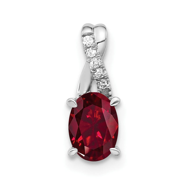 14k White Gold Pendants Style PM4235 - Classique Jewelry Inc.
