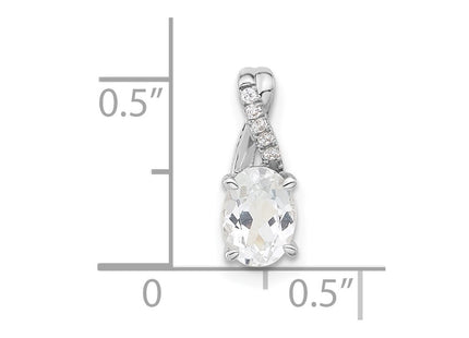 14k White Gold Pendants Style PM4235 - Classique Jewelry Inc.