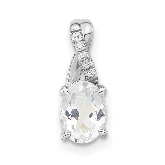 14k White Gold Pendants Style PM4235 - Classique Jewelry Inc.