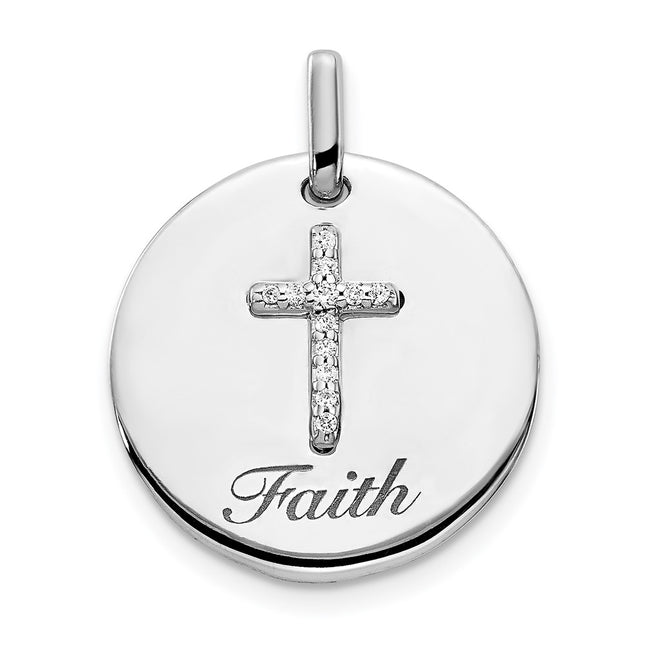 14k White Gold Pendants Style PM4354 - Classique Jewelry Inc.