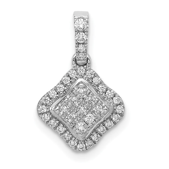 14k White Gold Pendants Style PM4370 - Classique Jewelry Inc.