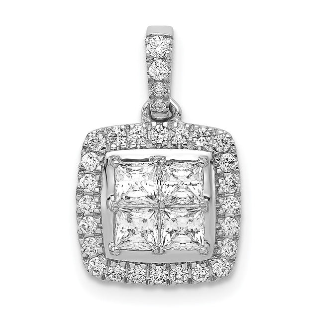 14k White Gold Pendants Style PM4372 - Classique Jewelry Inc.
