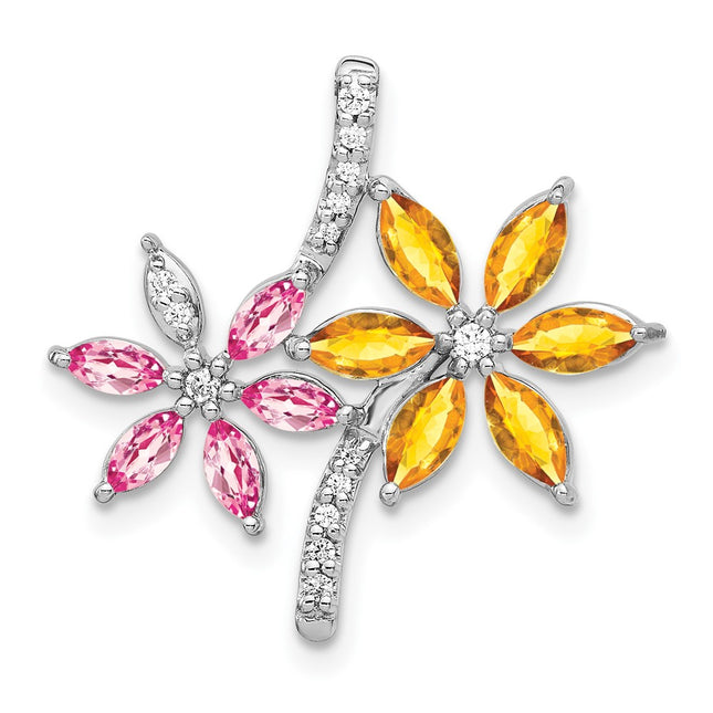 14k White Gold Pendants Style PM4383 - Classique Jewelry Inc.