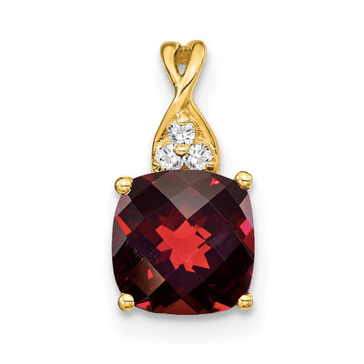 14K gold diamond pendant