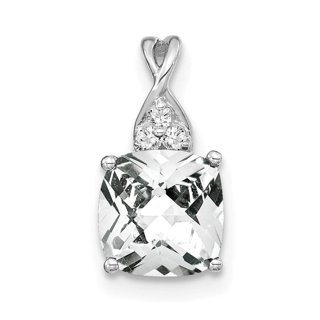 14k White Gold Pendants Style PM4393 - Classique Jewelry Inc.