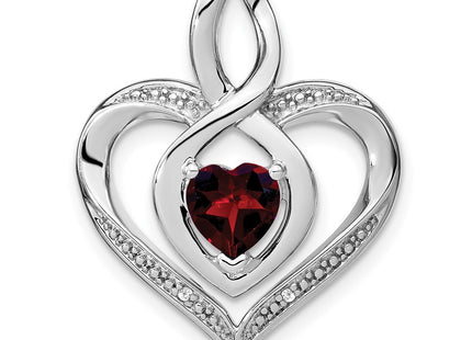Sterling silver diamond pendant
