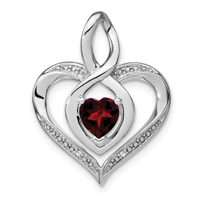 Sterling silver diamond pendant