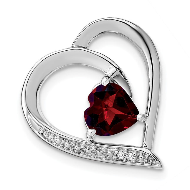 Sterling silver diamond pendant