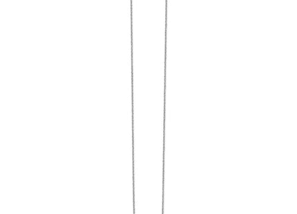 14K white gold diamond cross necklace, alternate view