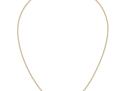 14K gold diamond cross necklace, further view