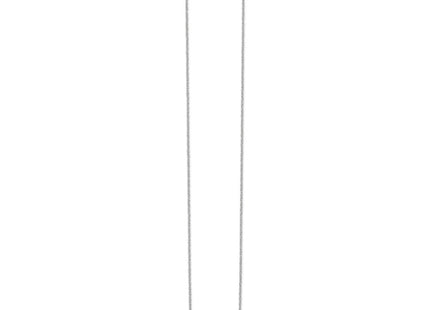 14K white gold diamond cross necklace, alternate view
