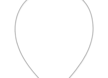14k White Gold 1/6 carat Diamond Sideways Cross Necklace (Style PM4692-016-WA)