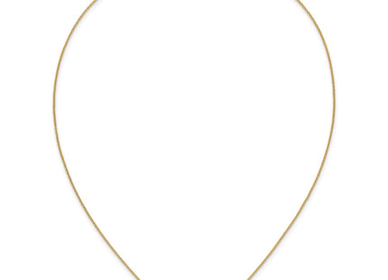 14K gold diamond cross necklace, further view