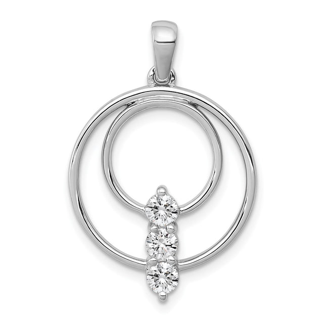 14k White Gold Pendants Style PM4708 - Classique Jewelry Inc.