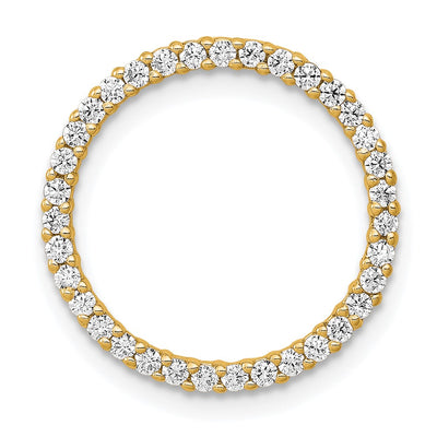 14K gold diamond circle chain