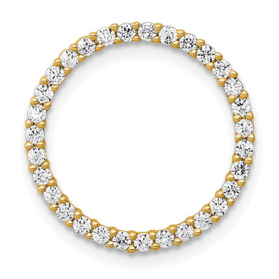 14K gold diamond circle chain
