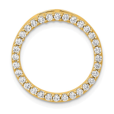 14K gold diamond circle chain