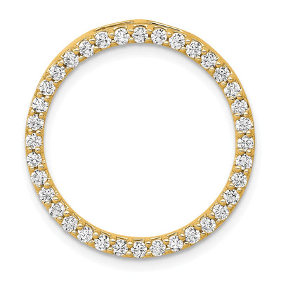 14K gold diamond circle chain