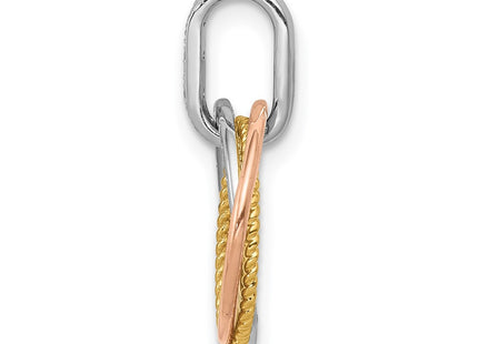 14k Tri-Color Pendants Style PM4715 - Classique Jewelry Inc.