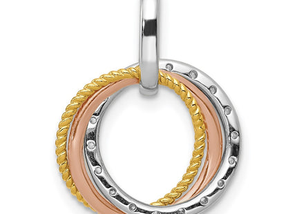 14k Tri-Color Pendants Style PM4715 - Classique Jewelry Inc.