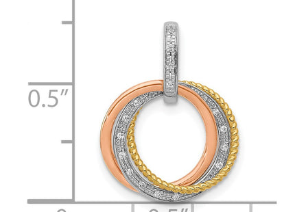 14k Tri-Color Pendants Style PM4715 - Classique Jewelry Inc.