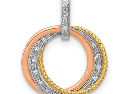 14k Tri-Color Pendants Style PM4715 - Classique Jewelry Inc.
