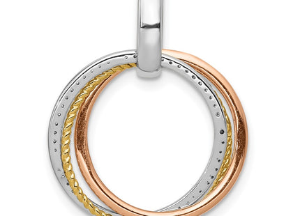 14k Tri-Color Pendants Style PM4715 - Classique Jewelry Inc.