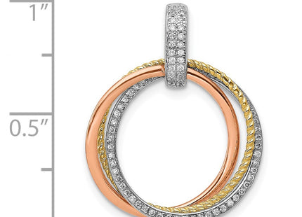 14k Tri-Color Pendants Style PM4715 - Classique Jewelry Inc.