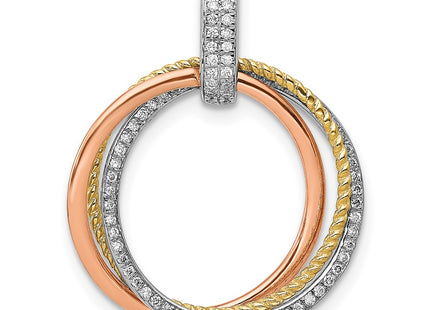 14k Tri-Color Pendants Style PM4715 - Classique Jewelry Inc.