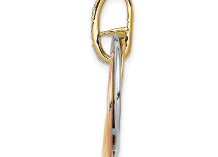 14k Tri-Color Pendants Style PM4716 - Classique Jewelry Inc.
